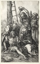 The Lamentation, 1504. Albrecht Dürer (German, 1471-1528). Engraving