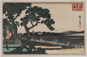 Picture of Matsuchiyama (from the series Famous Places in the Eastern Capital), late 1830s or early