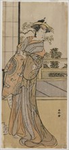 Arashi Murajiro as a Courtesan Holding a Letter, late 1780s. Katsukawa Shunko (Japanese, 1743-1812)