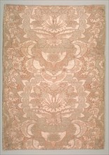 Textile Fragment, early 1700s. France, early 18th century, late Baroque. Plain compound satin;