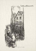 La Rue Pirouette. Auguste Louis Lepère (French, 1849-1918). Wood engraving