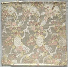 Silk Panel, 1700s. Italy, 18th century. Plain compound satin weave; silk; overall: 51.3 x 50.8 cm