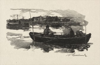 Au bord de la Seine. Auguste Louis Lepère (French, 1849-1918). Wood engraving