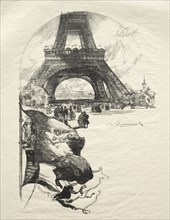 La Tour Eiffel. Auguste Louis Lepère (French, 1849-1918). Wood engraving