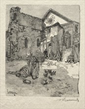 St. Julien le Pauvre:  Le Portail. Auguste Louis Lepère (French, 1849-1918). Wood engraving