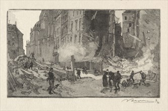 Place Gerson and Rue Restot. Auguste Louis Lepère (French, 1849-1918). Wood engraving