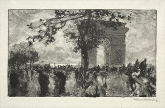 Retour du Bois. Auguste Louis Lepère (French, 1849-1918). Wood engraving