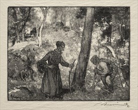 Au Rocher Bernard. Auguste Louis Lepère (French, 1849-1918). Wood engraving