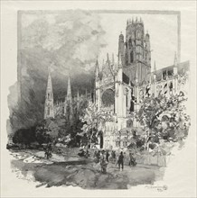 Rouen Illustré:  Eglise Saint Ouen, 1896. Auguste Louis Lepère (French, 1849-1918). Wood engraving