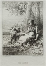 Affection. Charles-Émile Jacque (French, 1813-1894). Etching