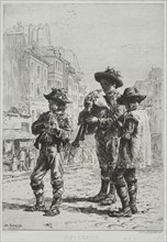 Pifferaris. Charles-Émile Jacque (French, 1813-1894). Etching