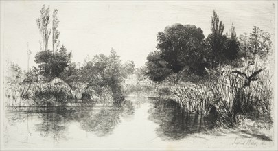 Share Mill Pond, 1860. Francis Seymour Haden (British, 1818-1910). Etching