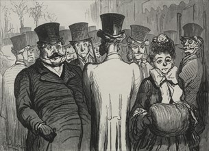 Le boulevard des Italiens. Honoré Daumier (French, 1808-1879). Wood engraving