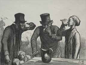 Physiologie du buveur:  Les quatre âges. Honoré Daumier (French, 1808-1879). Wood engraving