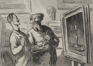 The Painters:  A Realist Always Finds Another Realist to Admire Him. Honoré Daumier (French,