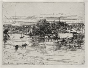 Cardigan Bridge, 1864. Francis Seymour Haden (British, 1818-1910). Etching