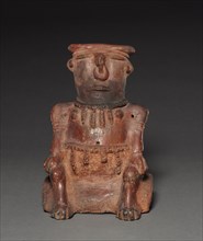 Seated Figure, before 1921. Colombia, 19th-20th century. Red ware; overall: 26.6 x 18.2 x 15.9 cm