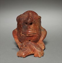 Grotesque Figure, before 1921. Colombia. Red ware; overall: 10.5 x 10.1 cm (4 1/8 x 4 in.).