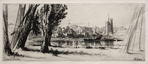 Fulham. Francis Seymour Haden (British, 1818-1910). Etching and drypoint