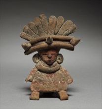 Figurine, 1-750. Mexico, Teotihuacan. Pottery; overall: 12 x 9 x 5 cm (4 3/4 x 3 9/16 x 1 15/16 in