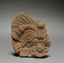 Head, 1-750. Mexico, Teotihuacan. Pottery; overall: 10 x 8.5 cm (3 15/16 x 3 3/8 in.).