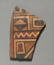 Fragment, 1400-1532. Peru, Inca, 1400-1532 AD. Pottery; overall: 1.2 x 10.5 x 7.5 cm (1/2 x 4 1/8 x