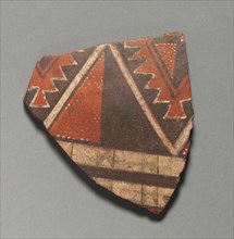 Fragment, 1400-1532 AD. Peru, Inka, 1400-1532 AD. Pottery; overall: 0.7 x 10.2 x 9 cm (1/4 x 4 x 3