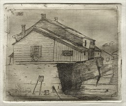 House Over Water, 1878. Otto H. Bacher (American, 1856-1909). Etching