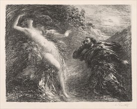 Manfred and Astarté, 1892. Henri Fantin-Latour (French, 1836-1904). Lithograph