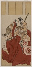 Onoe Matsusuke as Usui Sadamitsu, 1781. Katsukawa Shunzan (Japanese). Color woodblock print; sheet: