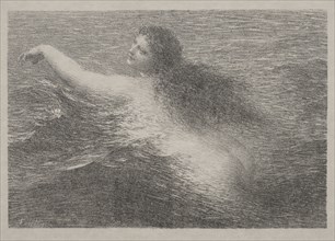 The Water Genius, 1896. Henri Fantin-Latour (French, 1836-1904). Lithograph