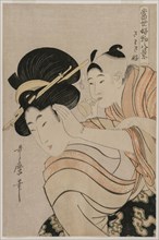 Fond of Noise from the series Eight Views of Favorite Things of Today’s World, late 1790s. Kitagawa