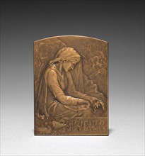 Medallion. Marie Alexandre Lucien Coudray (French, 1864-1932). Bronze; overall: 6.7 x 5.1 cm (2 5/8