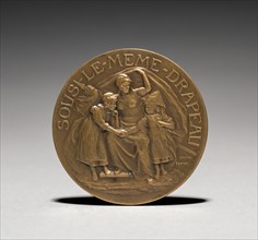 Medallion. Charles-Theodore Perron (French, 1862-1934). Bronze; diameter: 6.7 cm (2 5/8 in.).