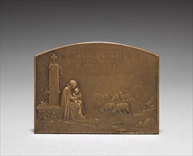 Medallion (reverse). Jules Dupré (French, 1811-1889). Bronze; overall: 5.1 x 7 cm (2 x 2 3/4 in.).