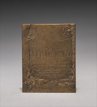Medallion (reverse). Jules Dupré (French, 1811-1889). Bronze; overall: 6.4 x 5.1 cm (2 1/2 x 2 in.)