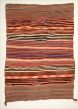 Banded Wearing Blanket (diyugi), c. 1880-1890. America, Native North American, Southwest, Navajo or
