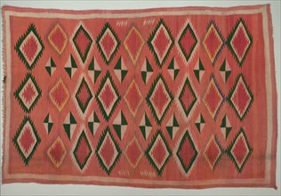 Rug, c. 1890-1900. America, Native North American, Southwest, Navajo, Post-Contact, Transitional