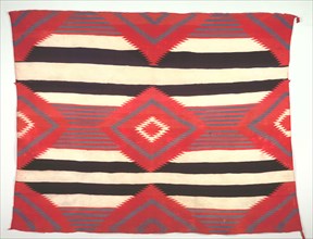 Rug (Third-phase Chief Blanket Style, Germantown Weaving), c. 1890-1910. America, Native North
