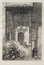 Maison dite de la Reine Blanche, Rue St. Hippolyte. Alfred Alexandre Delauney (French, 1830-1894).
