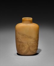 Snuff Bottle, 19th Century. China, Qing dynasty (1644-1911). Glass; overall: 5.8 cm (2 5/16 in.).