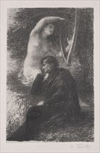 Lélio, la harpe Éolienne. Henri Fantin-Latour (French, 1836-1904). Lithograph