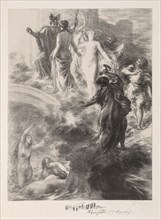 Finale of the Rhinegold, 1877. Henri Fantin-Latour (French, 1836-1904). Lithograph