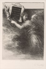 The Genius of Music, 1881. Henri Fantin-Latour (French, 1836-1904). Lithograph