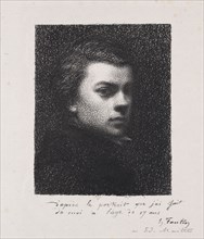 The Artist at 17 Years, 1892. Henri Fantin-Latour (French, 1836-1904). Lithograph
