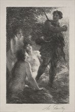 Siegfried and the Daughters of the Rhine. Henri Fantin-Latour (French, 1836-1904). Lithograph