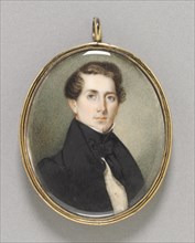 Portrait of a Man, 1836. William Lockwood (American, 1834-1847). Watercolor on ivory; framed: 7.2 x