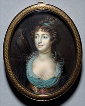 Portrait of Mademoiselle Marie-Anne Adelaide Le Normand, c. 1793. François Dumont (French,