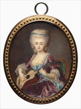 Portrait of a Woman with a Guitar, called Louise D'Aumont, Mazarin, Duchesse d'Aumont, late 18th