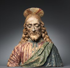 Bust of Christ, c. 1470-1500. Workshop of Andrea del Verrocchio (Italian, 1435-1488). Painted
